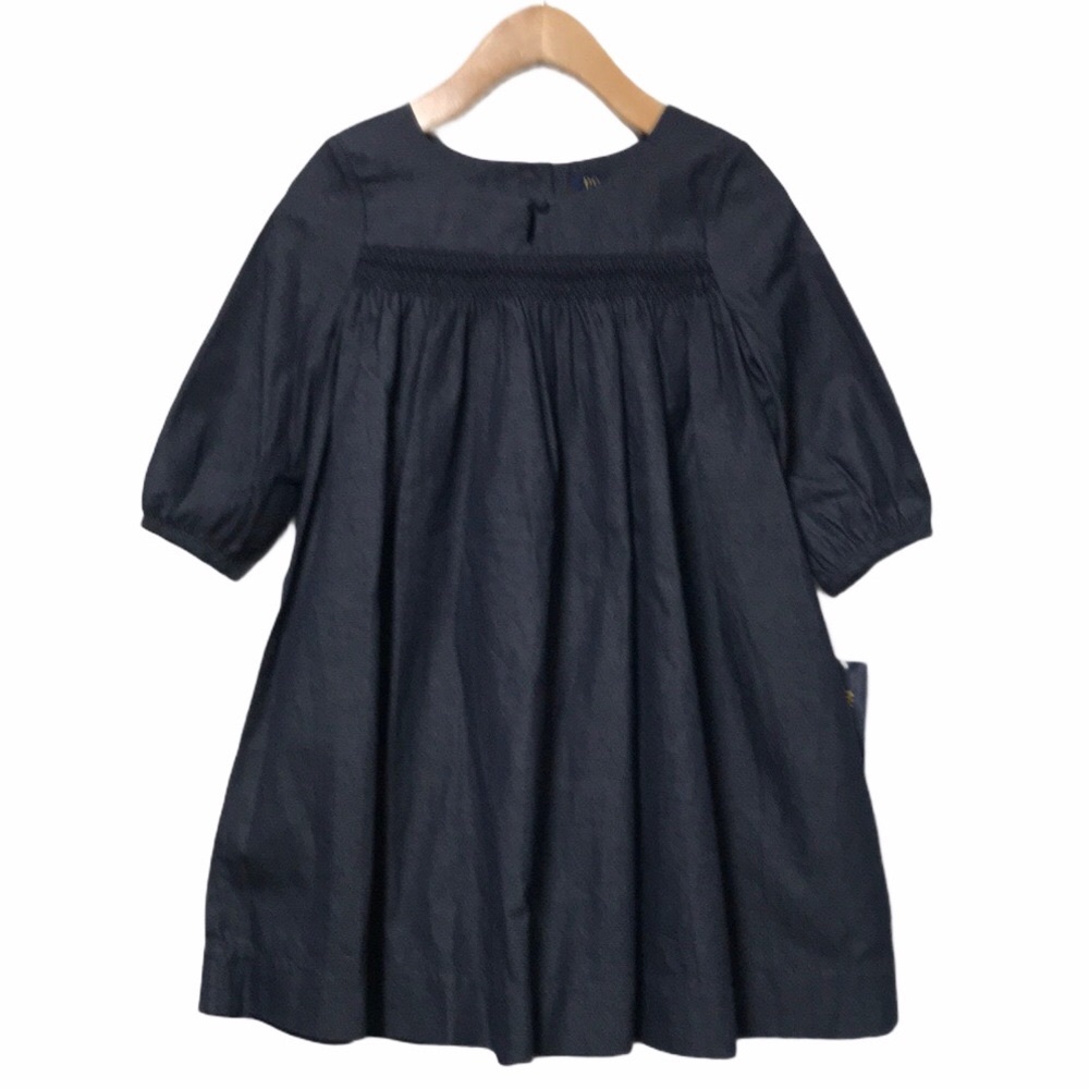 SOLD 🎄NWT POLO RALPH LAUREN Navy Blue Embroidered Dress - Picture 2 of 9
